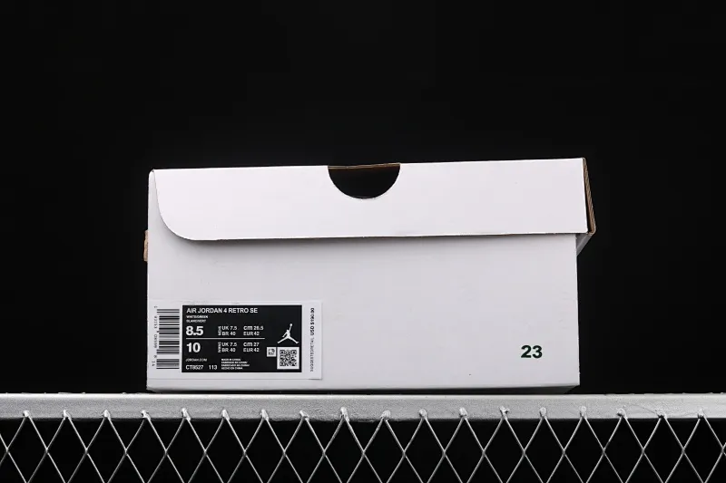 All categories Air Jordan Jordan series basketball shoes Air Jordan 4 Air Jordan 4 "Pine Green" AJ4 Joe 4 white and green CT8527-113